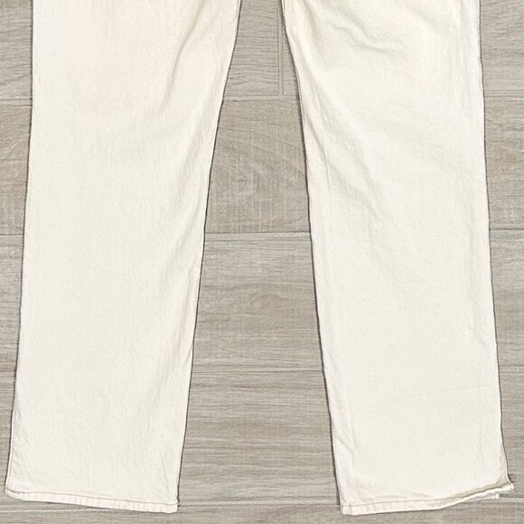 Abercrombie & Fitch The ‘90s Straight Ultra High Rise in Cream Vent Hem Sz 27/4R - Picture 9 of 16